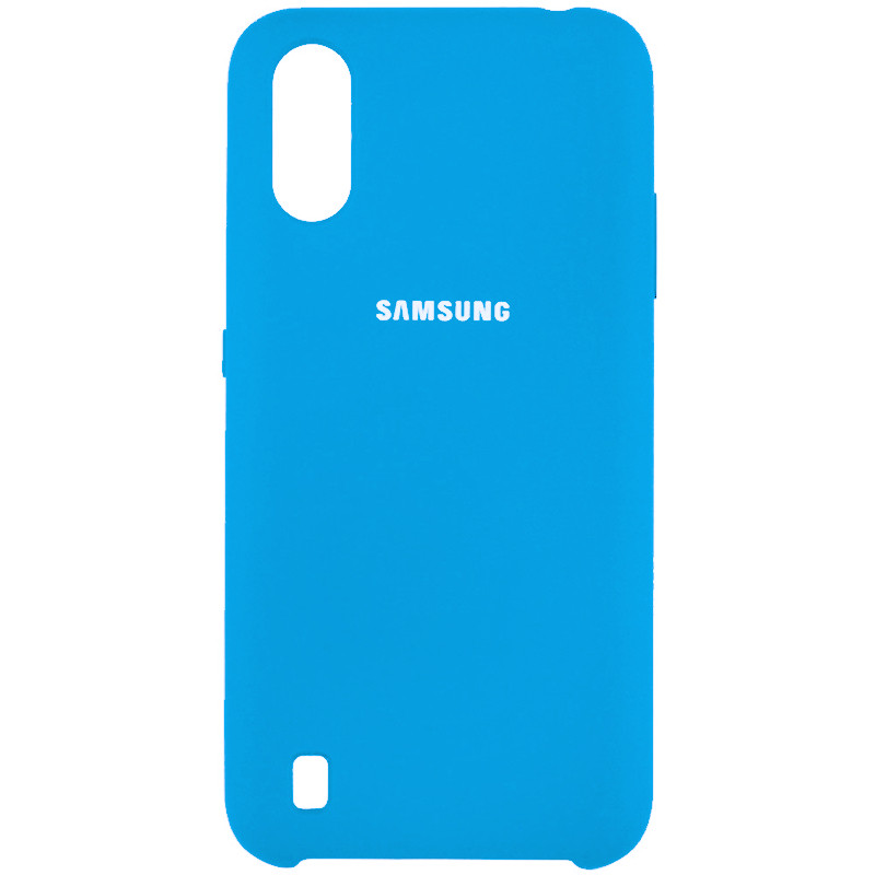 Чехол-накладка Samsung A01 (2020) TPU Soft case Blue