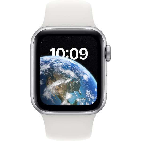 Смарт-годинник Apple Watch SE 2 GPS 40mm Silver Aluminium with White Sport Band M/L MNTC3