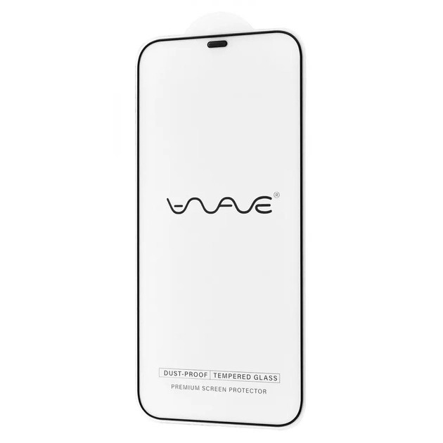 Защитное стекло iPhone 12/12 Pro WAVE Dust-Proof Black