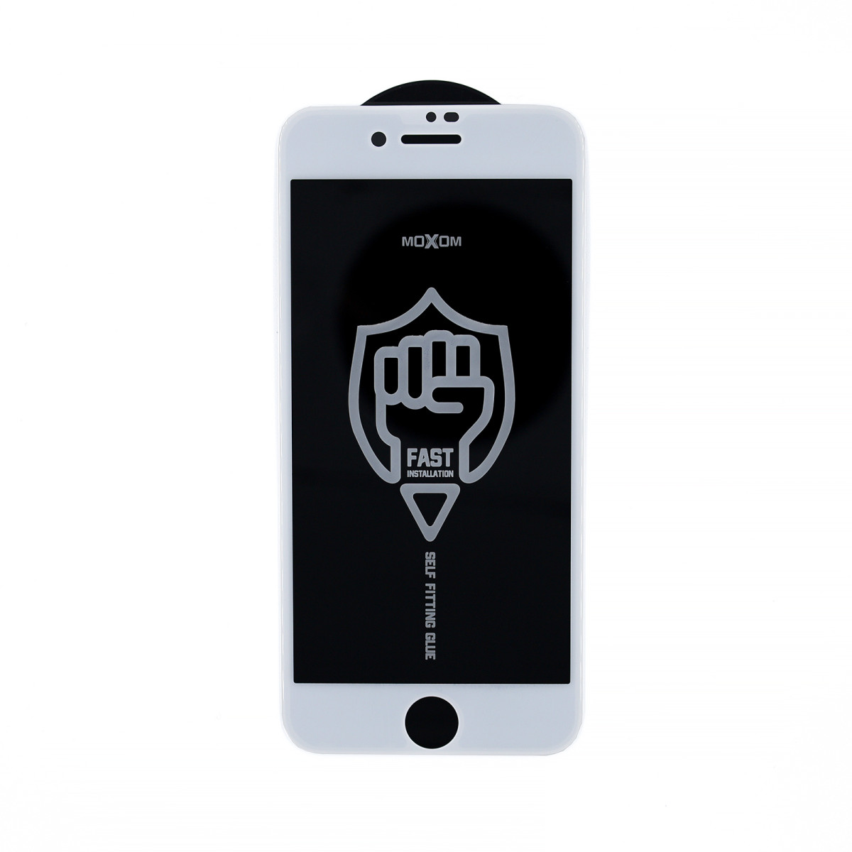 Защитное стекло iPhone 7Plus/8Plus MOXOM FS White