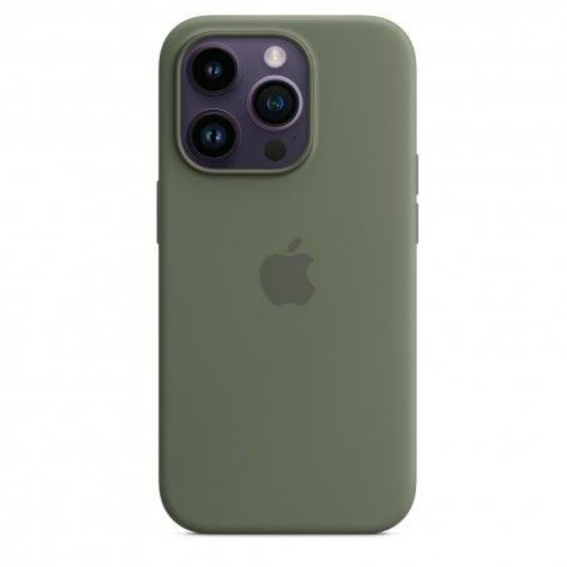 Чехол-накладка Apple for iPhone one 14 Pro Silicone Case with MagSafe Olive (MQUH3)