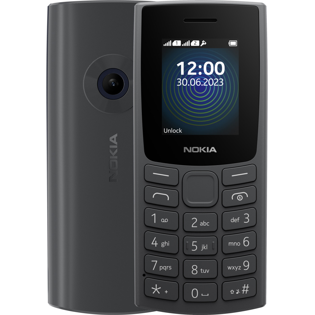 Мобильный телефон Nokia 110 DS 2023 Charcoal (1GF019FPA2C01)