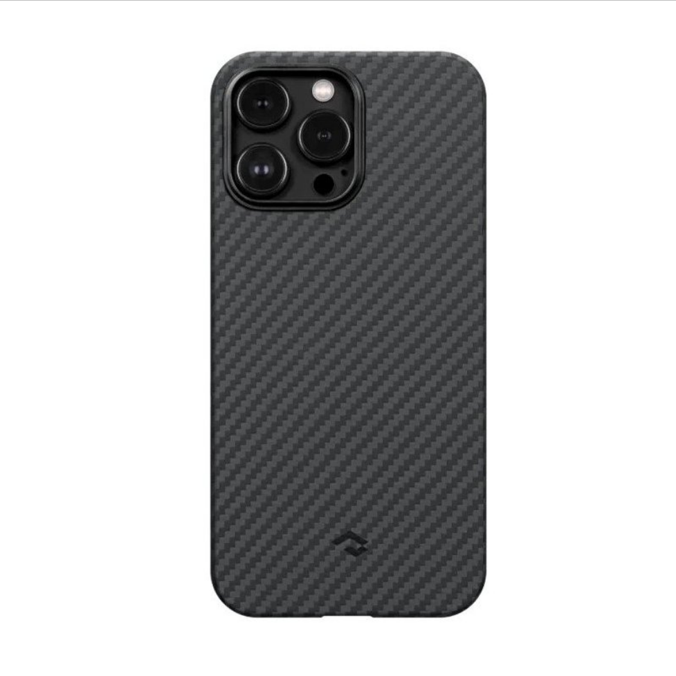 Чехол-накладка Pitaka iPhone 14 Pro MagEZ Case 3 Twill 1500D Black/Grey(KI1401P)