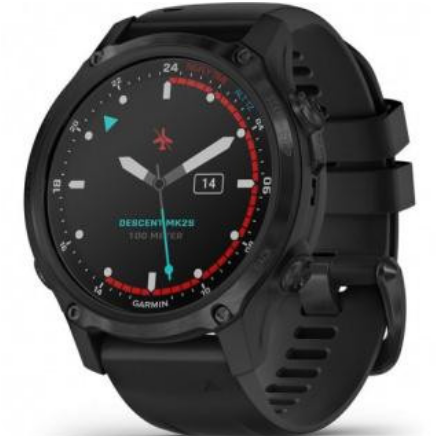 Смарт-часы Garmin Descent Mk2S Carbon Grey with Black Silicone Band (010-02403-04)