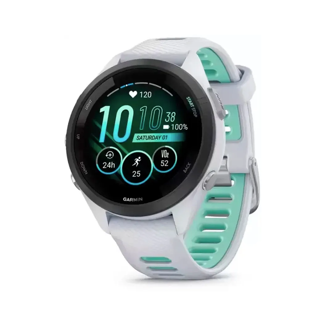 Смарт-часы Garmin Forerunner 265S Black Bezel w. Whitestone Case and Whitestone/Neo Tropic S. Band (010-02810-04/14)