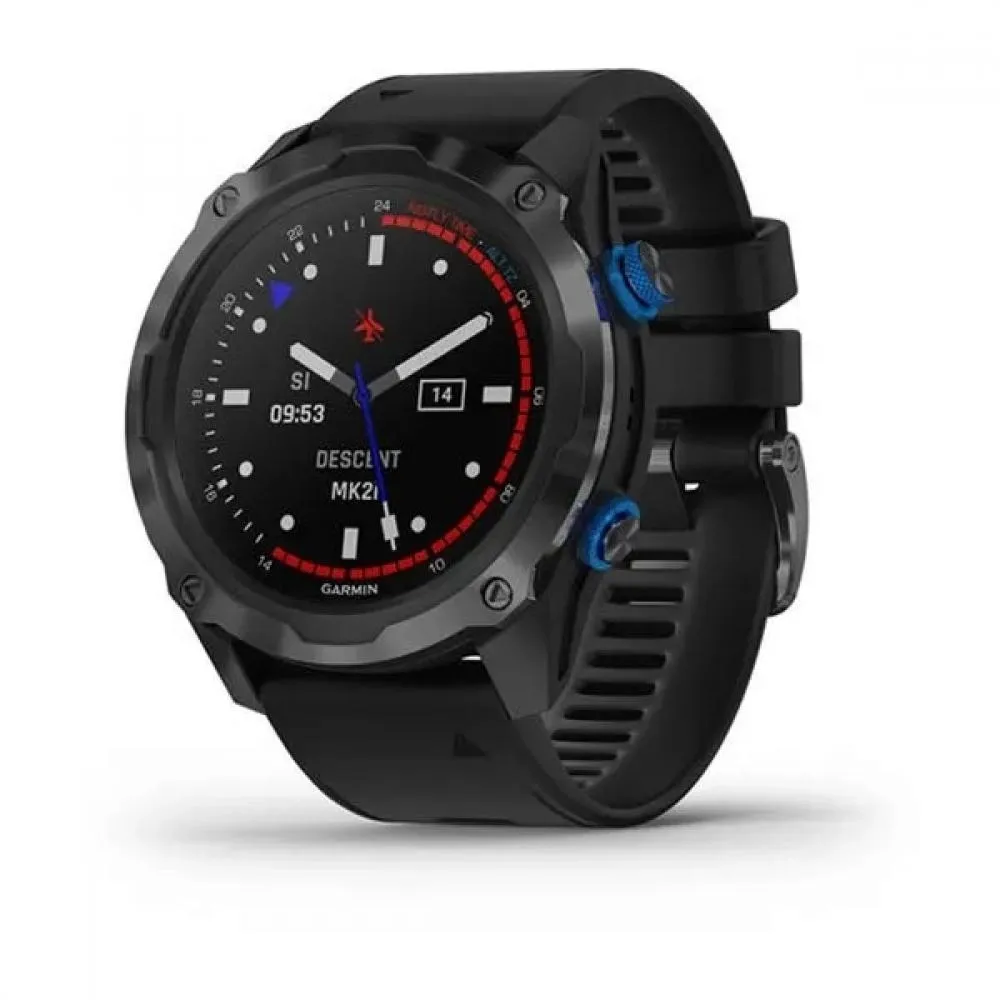 Смарт-часы Garmin Descent Mk2i Titanium Carbon Gray DLC with Black Band (010-02132-01/11)