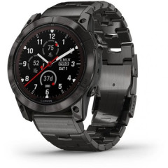 Смарт-годинник Garmin Fenix 7X Pro Sapphire Solar Carbon G. DLC Tit. with Vented Tit. Bracelet (010-02778-30)