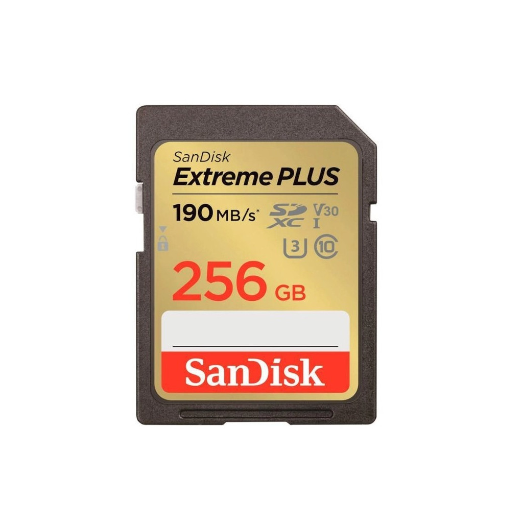 Карта памяти SanDisk Extreme PLUS 256GB SDXC Memory Card (SDSDXWV-256G-GNCIN)