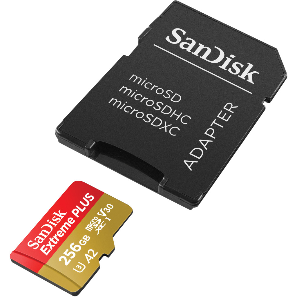 Карта памяти SanDisk Extreme PLUS microSDXC 256GB (SDSQXBD-256G-GN6MA)