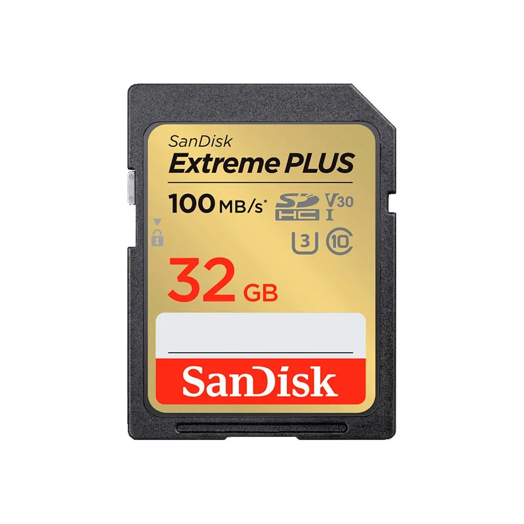 Карта пам'яті  SanDisk Extreme PLUS 32GB SDHC Memory Card (SDSDXWT-032G-GNCIN)
