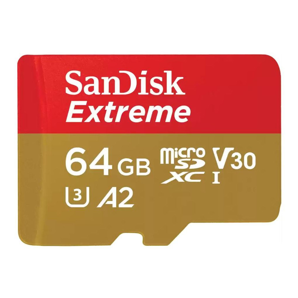 Карта пам'яті  SanDisk Extreme microSDXC card for Mobile Gaming 64GB (SDSQXAH-064G-GN6GN)