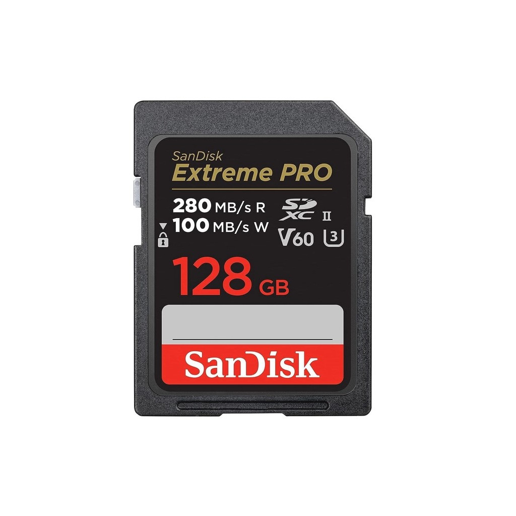 Карта пам'яті  SanDisk Extreme PRO 128GB V60 UHS-II SD cards (SDSDXEP-128G-GN4IN)
