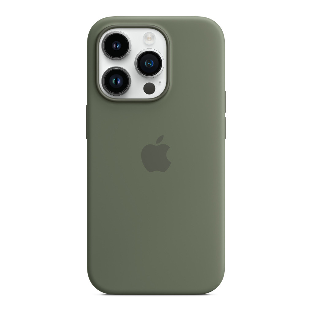 Чехол для смартфона Apple iPhone 14 Pro Silicone Case with MagSafe - Olive,Model A2912 (MQUH3ZE/A)