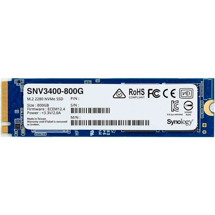 SSD накопитель Synology SNV3410-800G