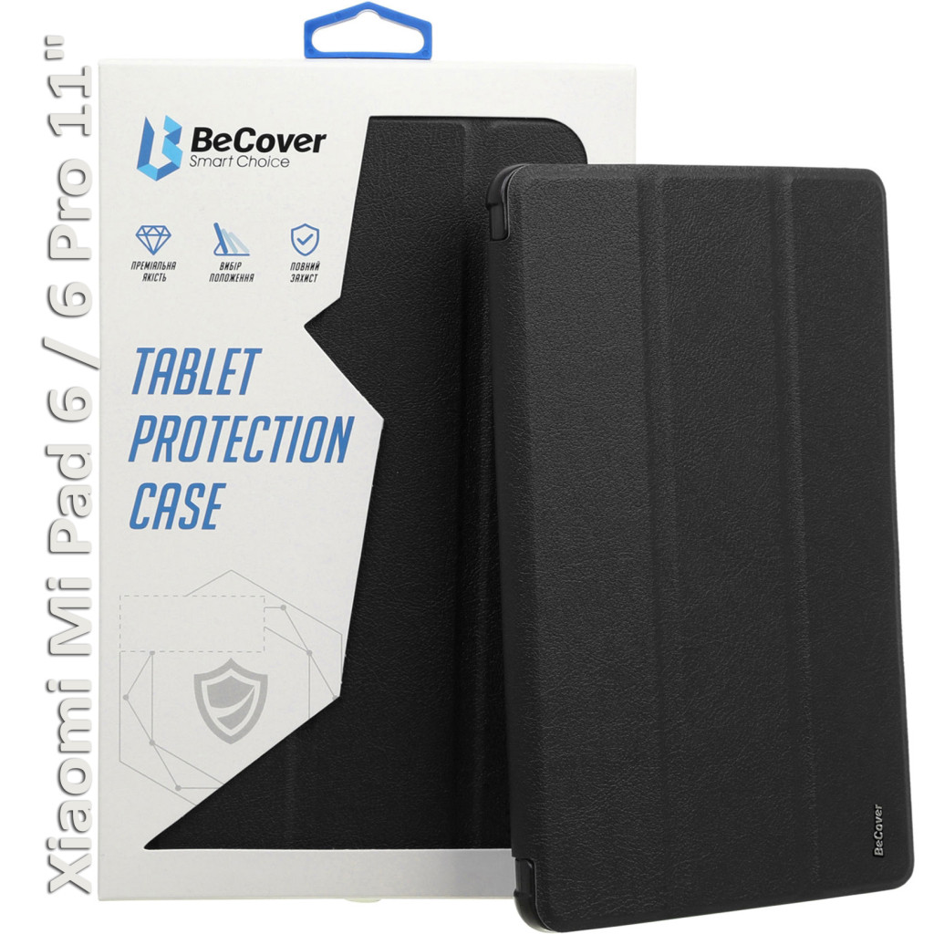 Чохол, сумка для планшета BeCover TPU Edge stylus mount Xiaomi Mi Pad 6 / 6 Pro 11" Black (709558)