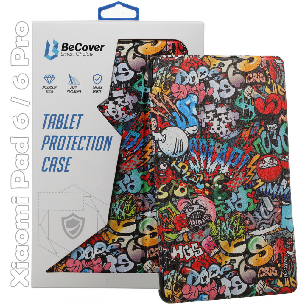 Чохол, сумка для планшета BeCover Smart Case Xiaomi Mi Pad 6 / 6 Pro 11" Graffiti (709496)