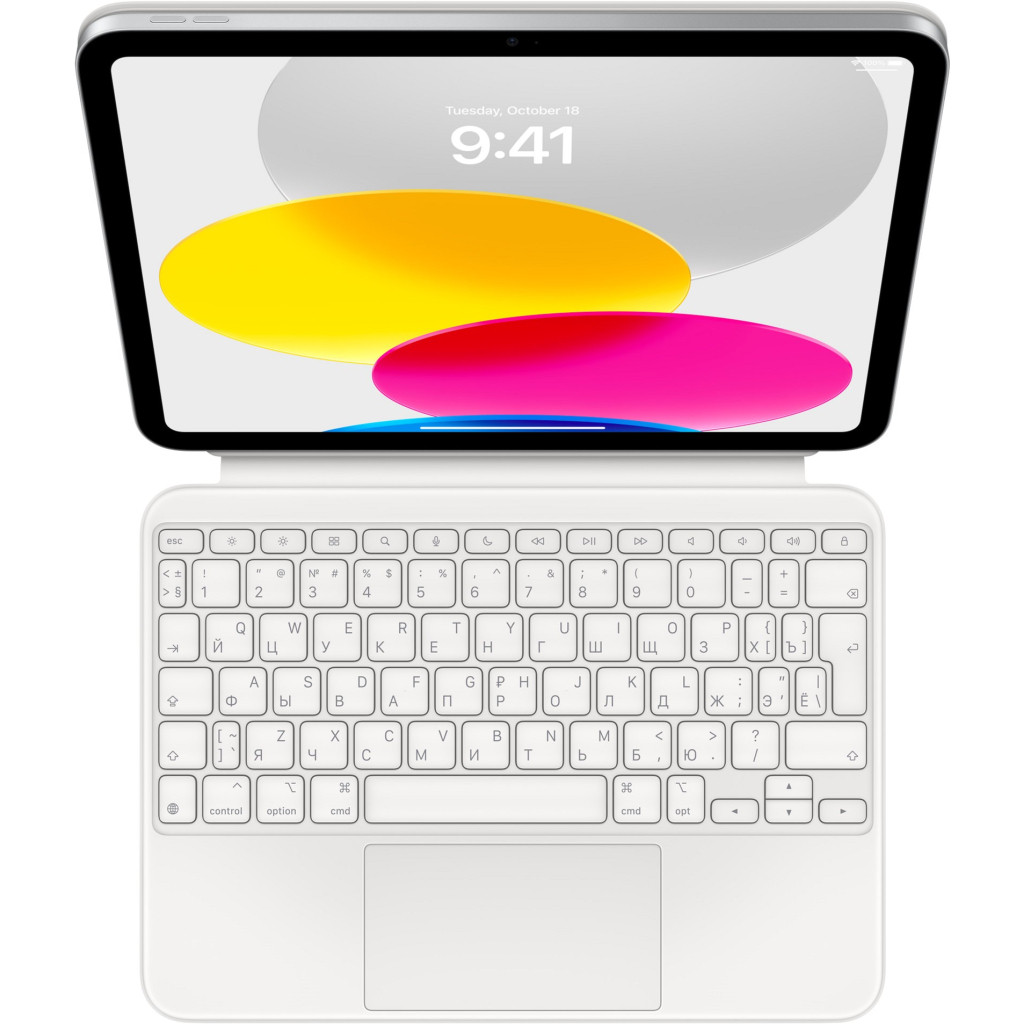 Чехол, сумка для планшетов Apple Magic Keyboard Folio for iPad (10th generation) - Ukrainian, Model A2695 (MQDP3UA/A)