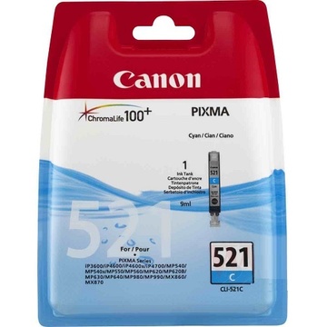 Струйный картридж Canon CLI-521 Cyan MP540/ 630 (2934B001 / 2934B004 / 2934B006)