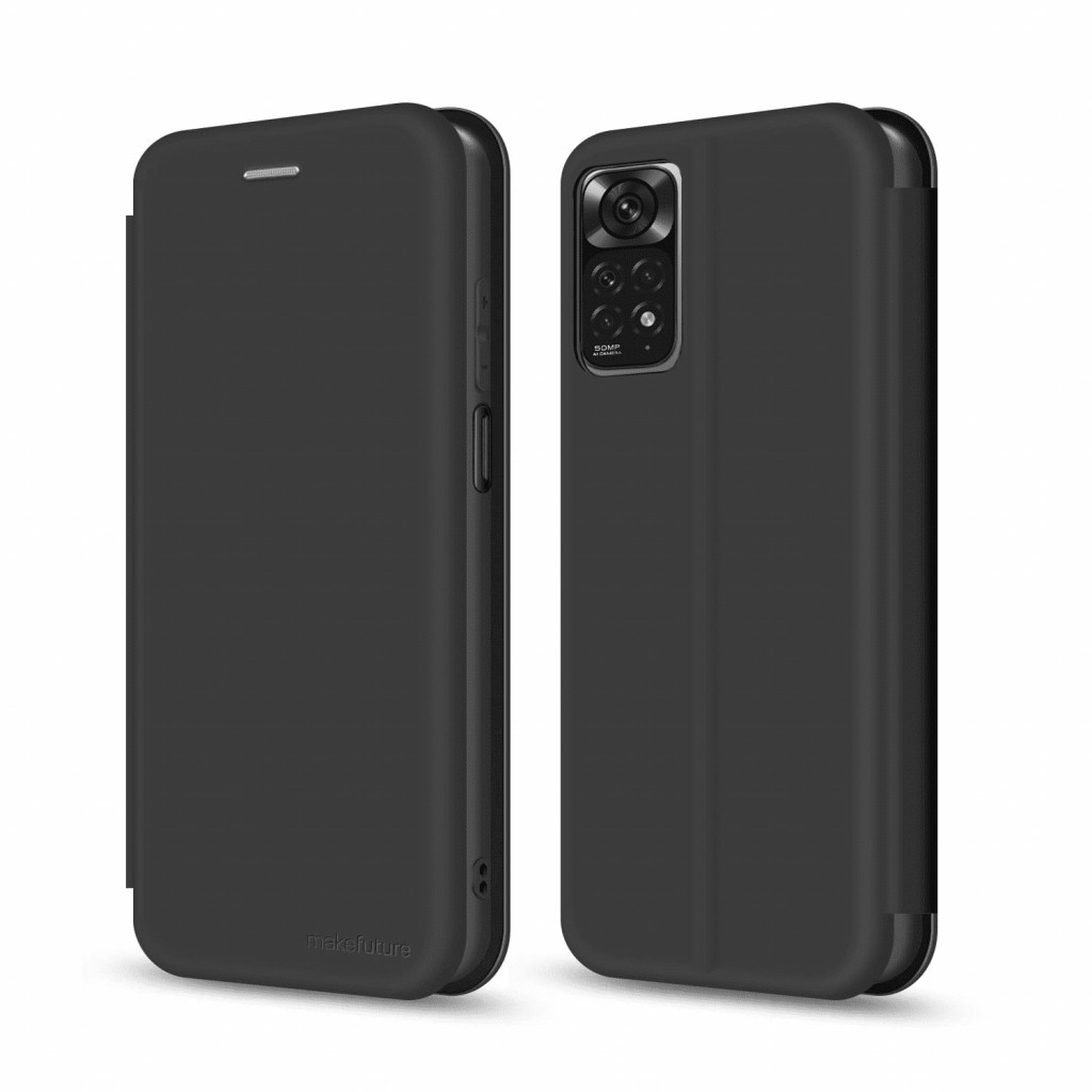 Чохол для смартфона MakeFuture Xiaomi Redmi Note 11 Flip (Soft-Touch PU) Black (MCP-XRN11BK)