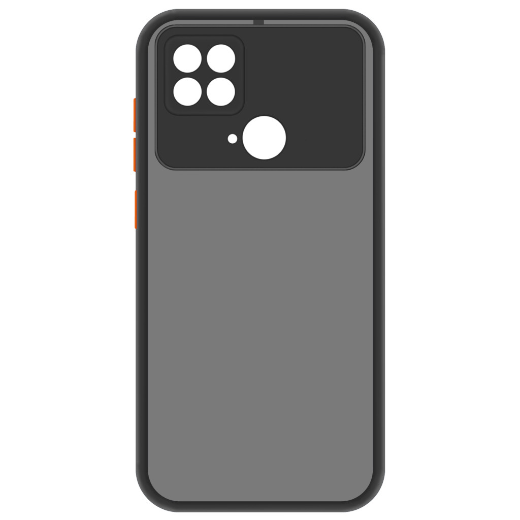 Чехол для смартфона MAKE Xiaomi Poco C40 Frame (Matte PC+TPU) Black (MCMF-XPC40BK)