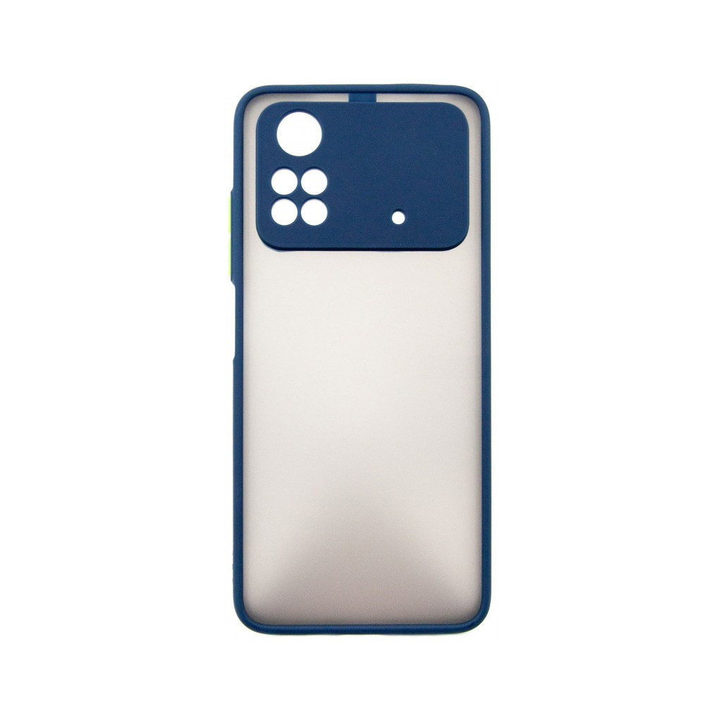 Чехол для смартфона Dengos Matte Poco M4 Pro 4G (blue) (DG-TPU-MATT-116)