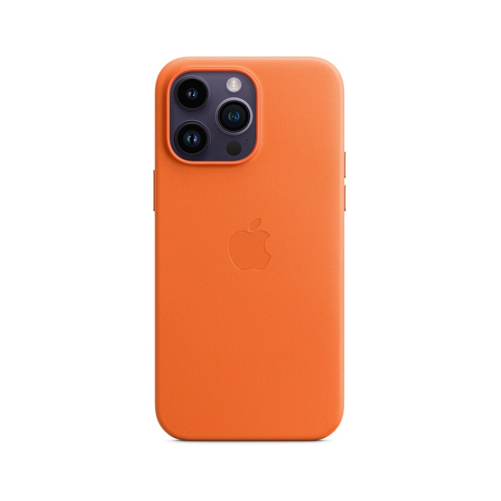 Чохол для смартфона Apple iPhone 14 Pro Max Leather Case with MagSafe - Orange (MPPR3)