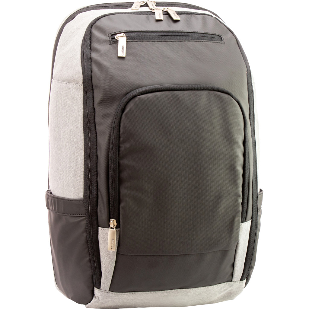 Рюкзак и сумка Optima 18" Techno мужской 0.7 кг 26-35 л Серый (O96916-03)