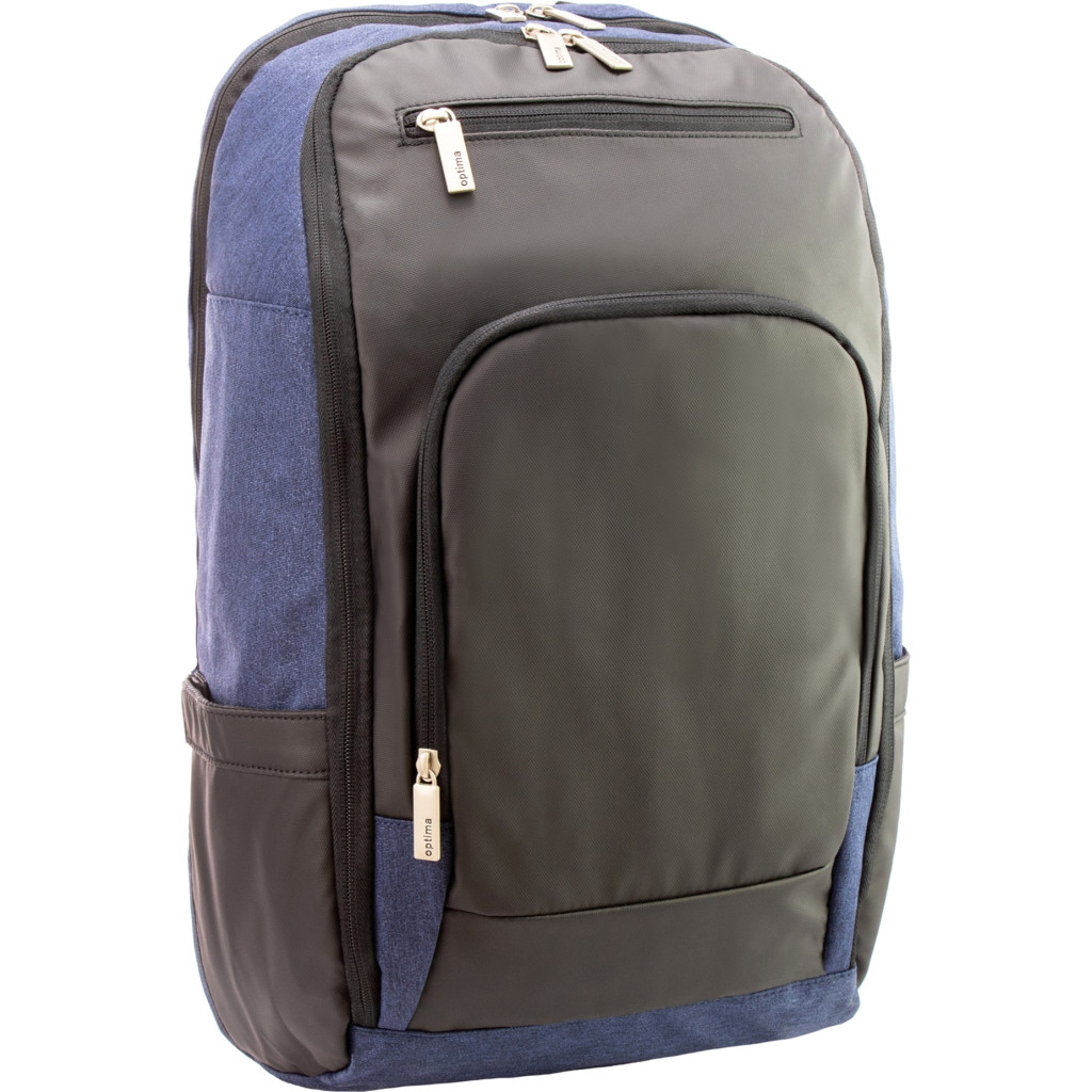 Рюкзак и сумка Optima 18" Techno мужской 0.7 кг 26-35 л Синий (O96916-02)