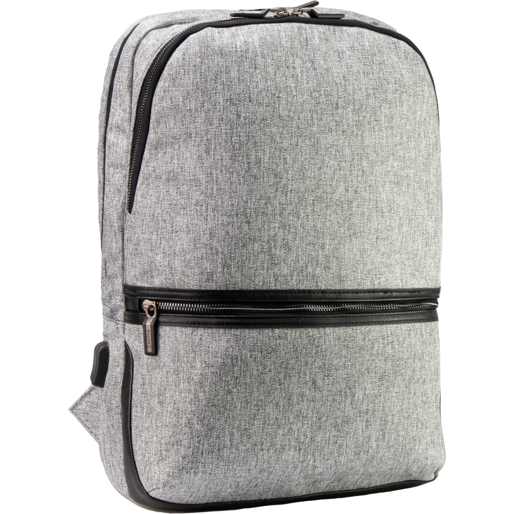 Рюкзак и сумка Optima 17.5" USB Techno мужской 0.7 кг 6-15 л Светло-серый (O97594-03)