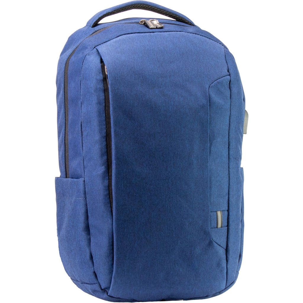Рюкзак и сумка Optima 17.5" USB Techno мужской 0.7 кг 16-25 л Синий с выделенными элементами (O97590-02)