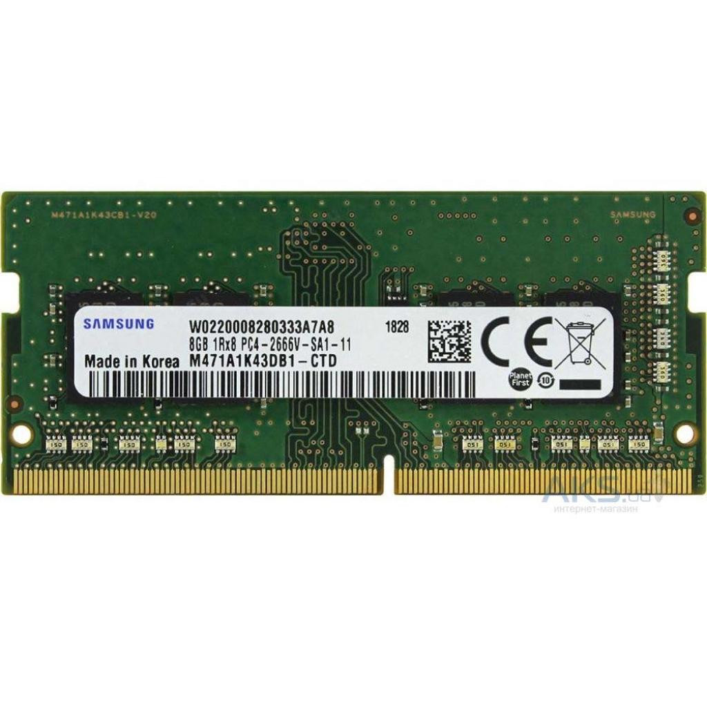 Оперативная память Samsung DDR4 8GB 2666 MHz (M471A1K43CB1-CTD)