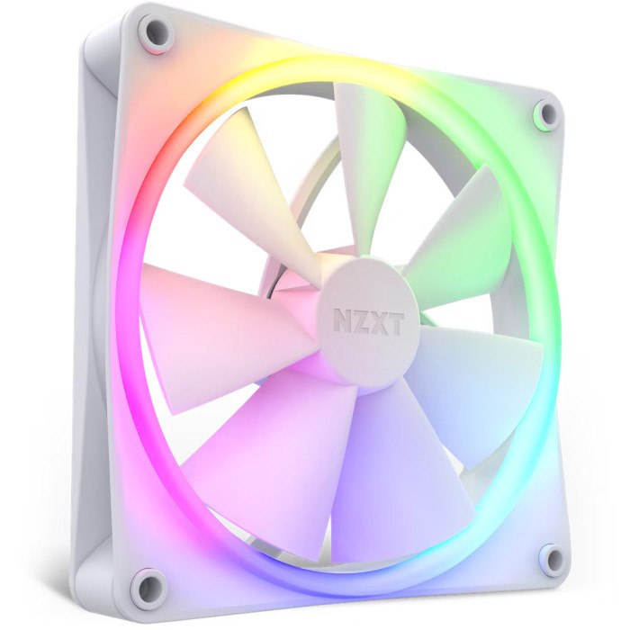 Вентиляторы NZXT F140RGB - 140mm RGB Fans - Single (White (RF-R14SF-W1)