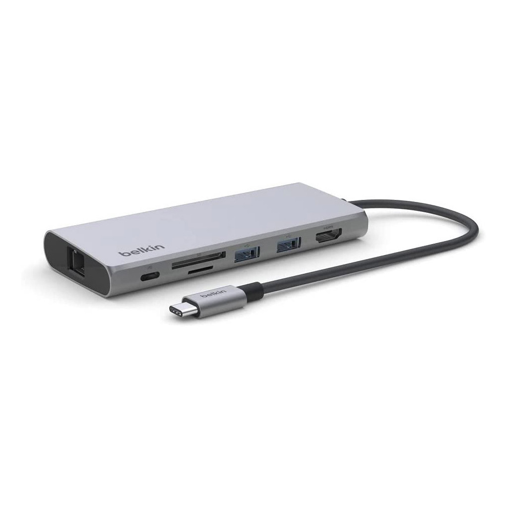 USB Хаб USB-C 7in1 Ethernet Multiport Dock Belkin (INC009BTSGY)
