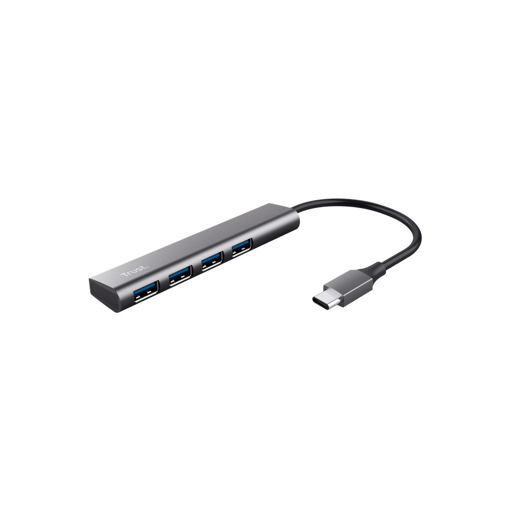 USB Хаб Halyx Type-C to 4-Port USB-A 3.2 Grey Trust (24948_TRUST)
