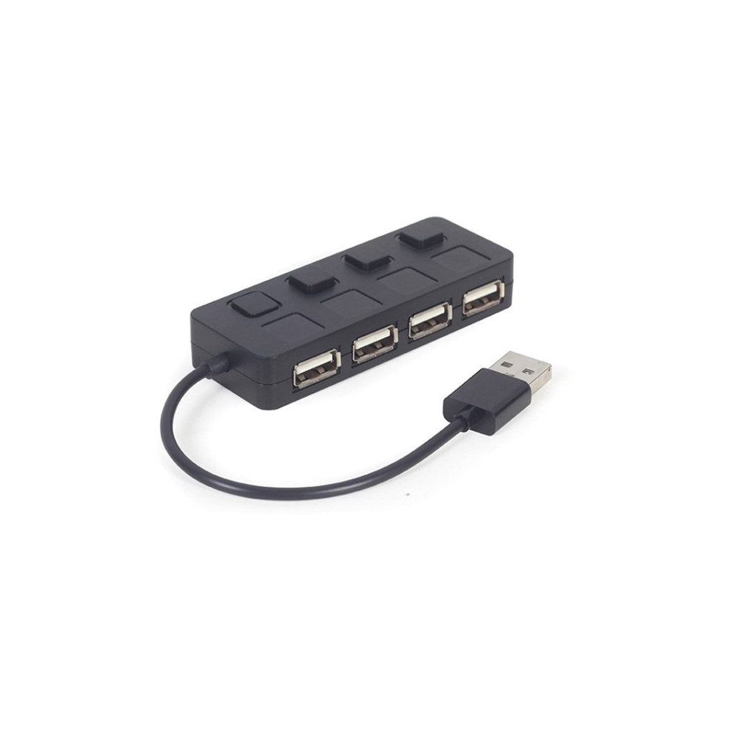 USB Хаб Gembird USB 2.0 4 ports switch black (UHB-U2P4-05)