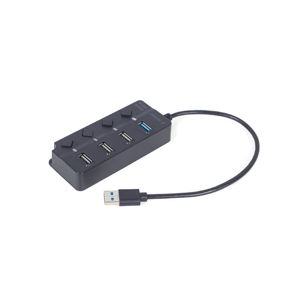 USB Хаб Gembird 4 ports (1xUSB3.1+3xUSB2.0) switch black (UHB-U3P1U2P3P-01)