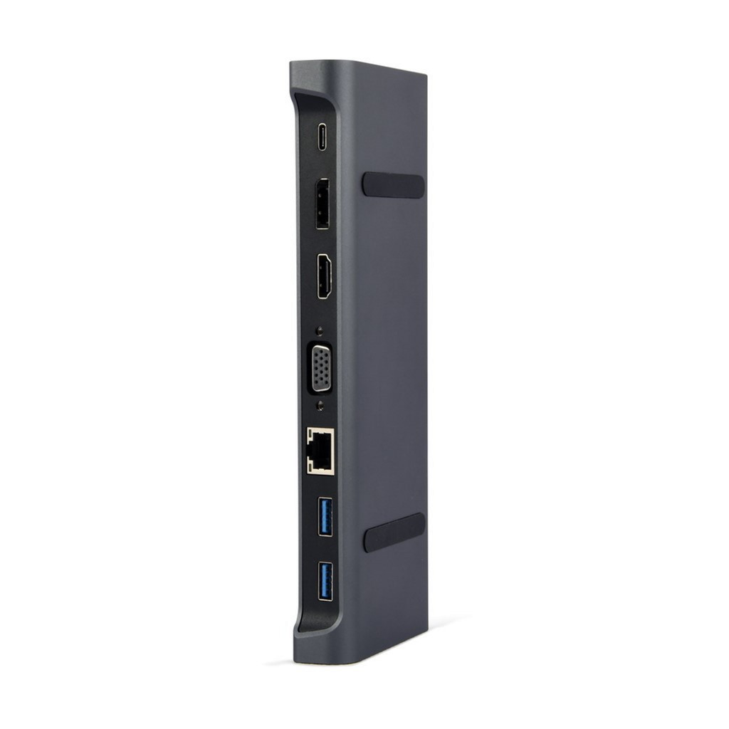 USB Хаб Cablexpert USB-C 9-in-1 (USB-hub + HDMI/VGA/PD/CR/LAN/3.5mm) (A-CM-COMBO9-02)