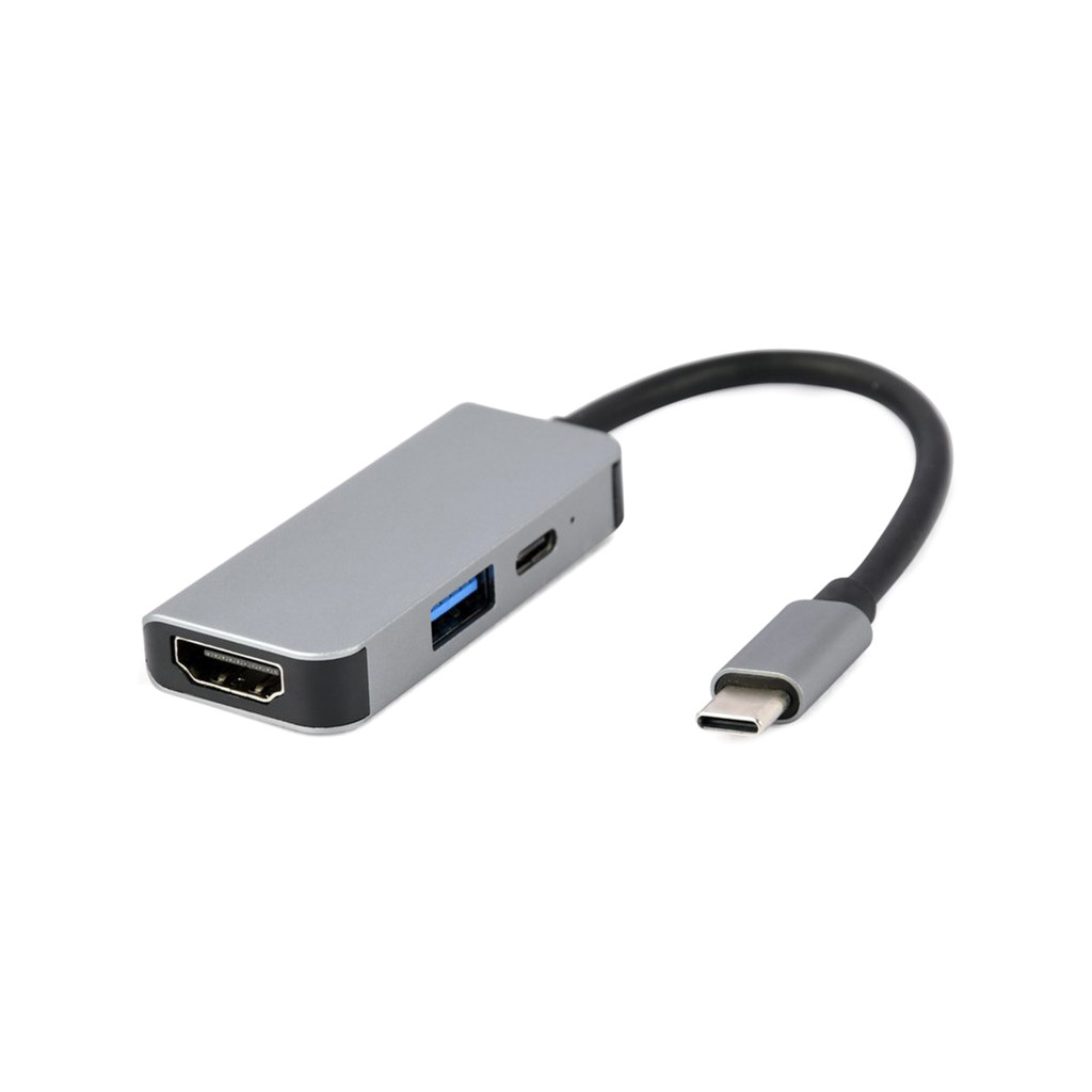 USB Хаб Cablexpert USB-C 3-in-1 (USB/HDMI/PD) (A-CM-COMBO3-02)