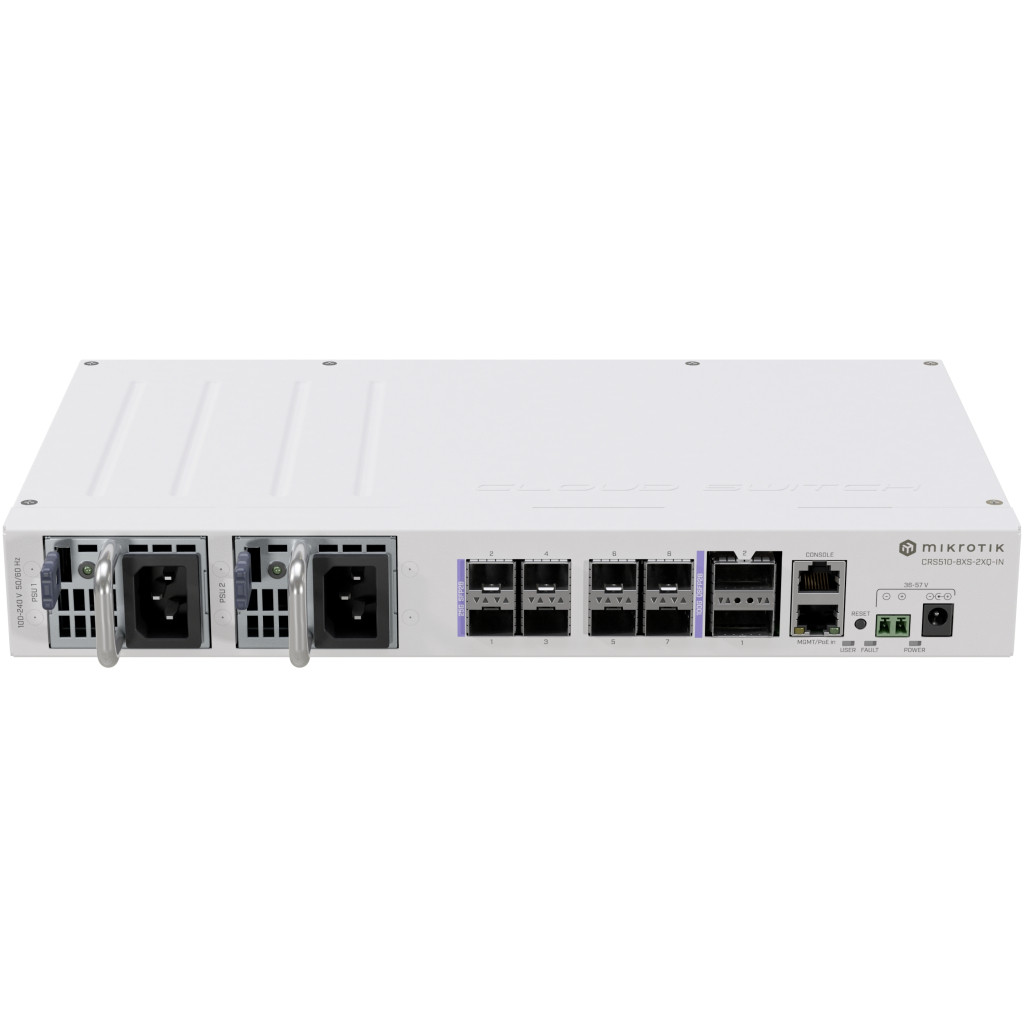 коммутатор MikroTik Cloud Router Switch CRS510-8XS-2XQ-IN (CRS510-8XS-2XQ-IN)