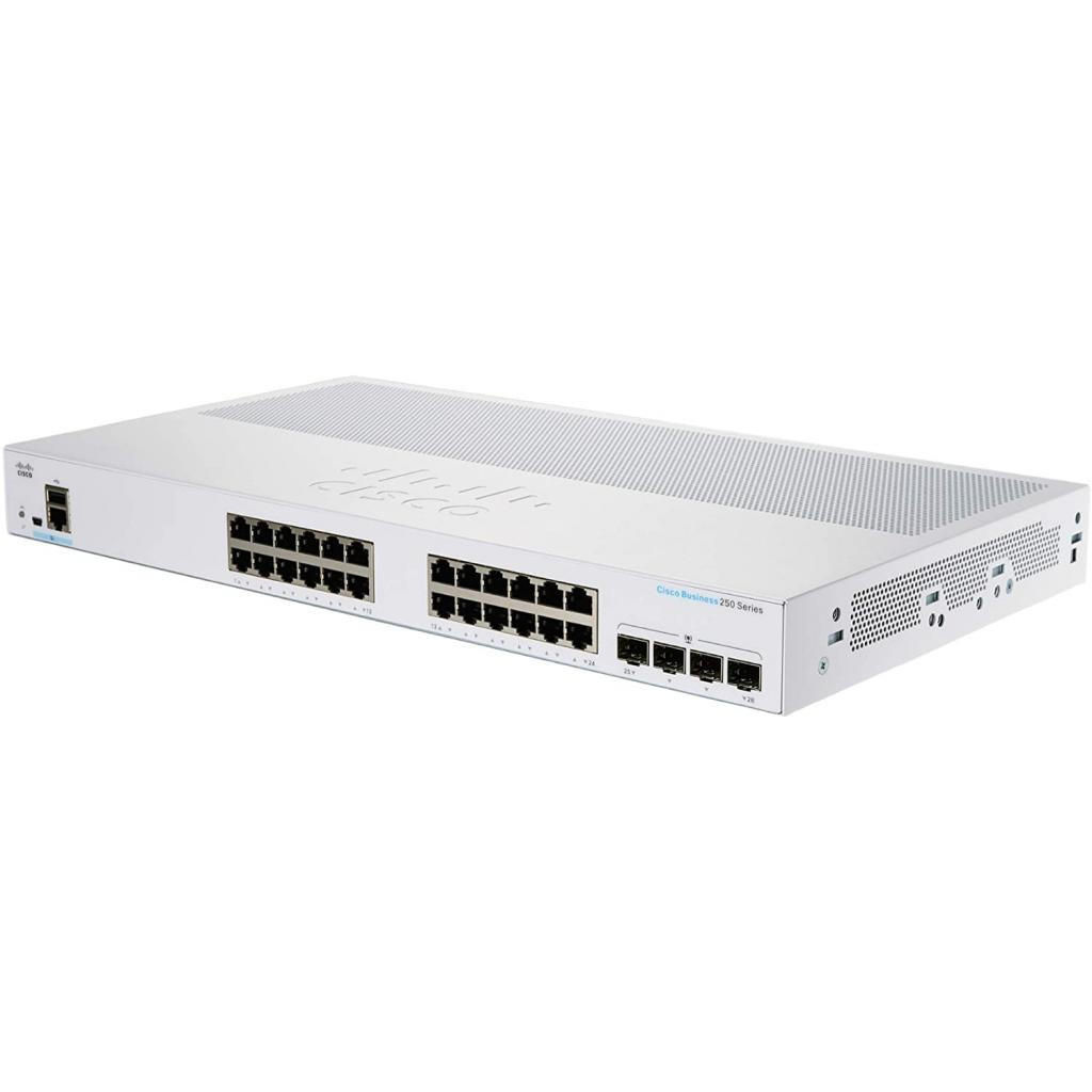 Комутатор Cisco CBS250-24P-4X-EU