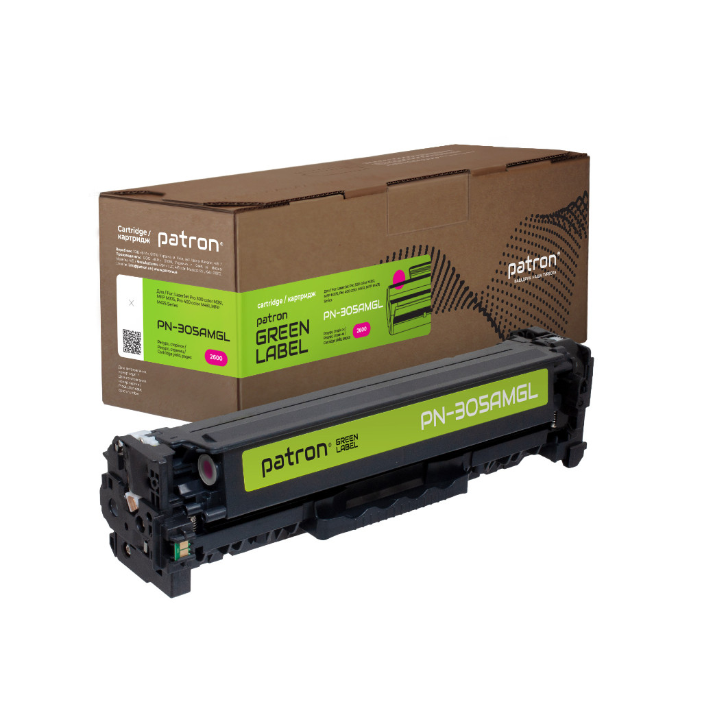 Картридж Patron HP 305A (CE413A) magenta Green Label (PN-305AMGL)