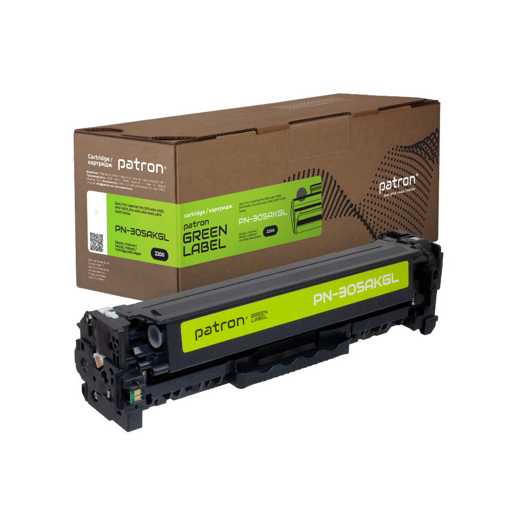 Картридж Patron HP 305A (CE410A) black Green Label (PN-305AKGL)