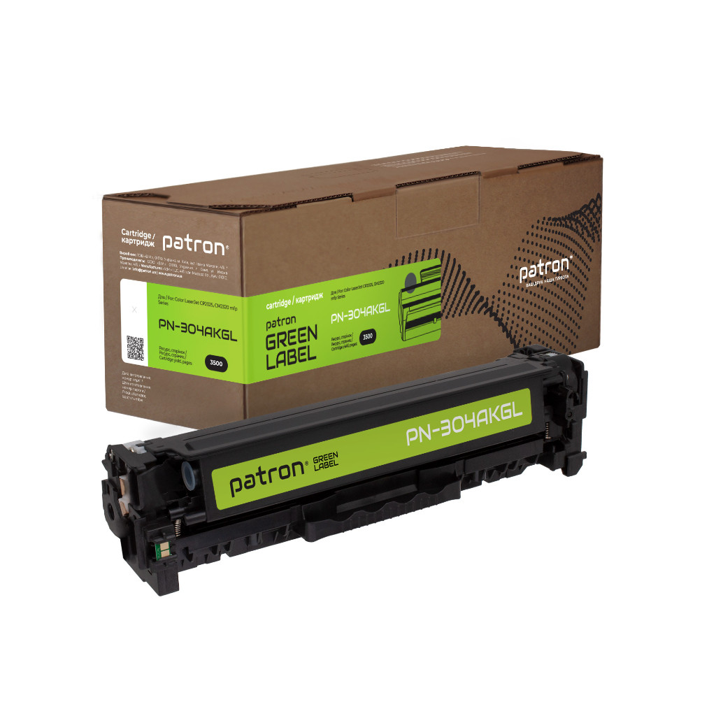 Картридж Patron HP 304A (CC530A) Green Label, black (PN-304AKGL)