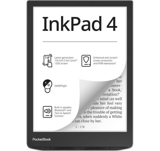 Електронна книга  Pocketbook 743G InkPad 4, Stundust Silver (PB743G-U-CIS)
