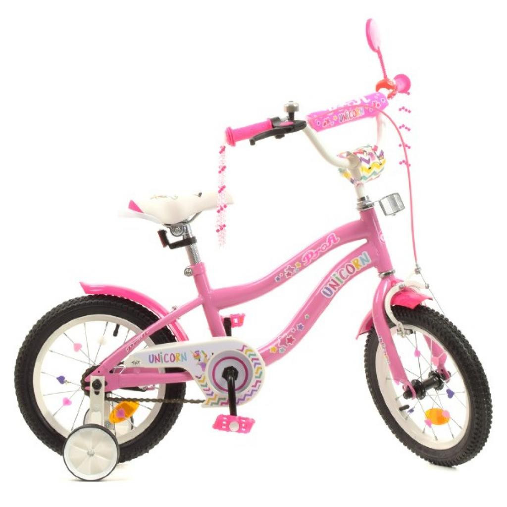 Дитячий велосипед Profi Y14241 Unicorn 14" pink (Y14241 pink)