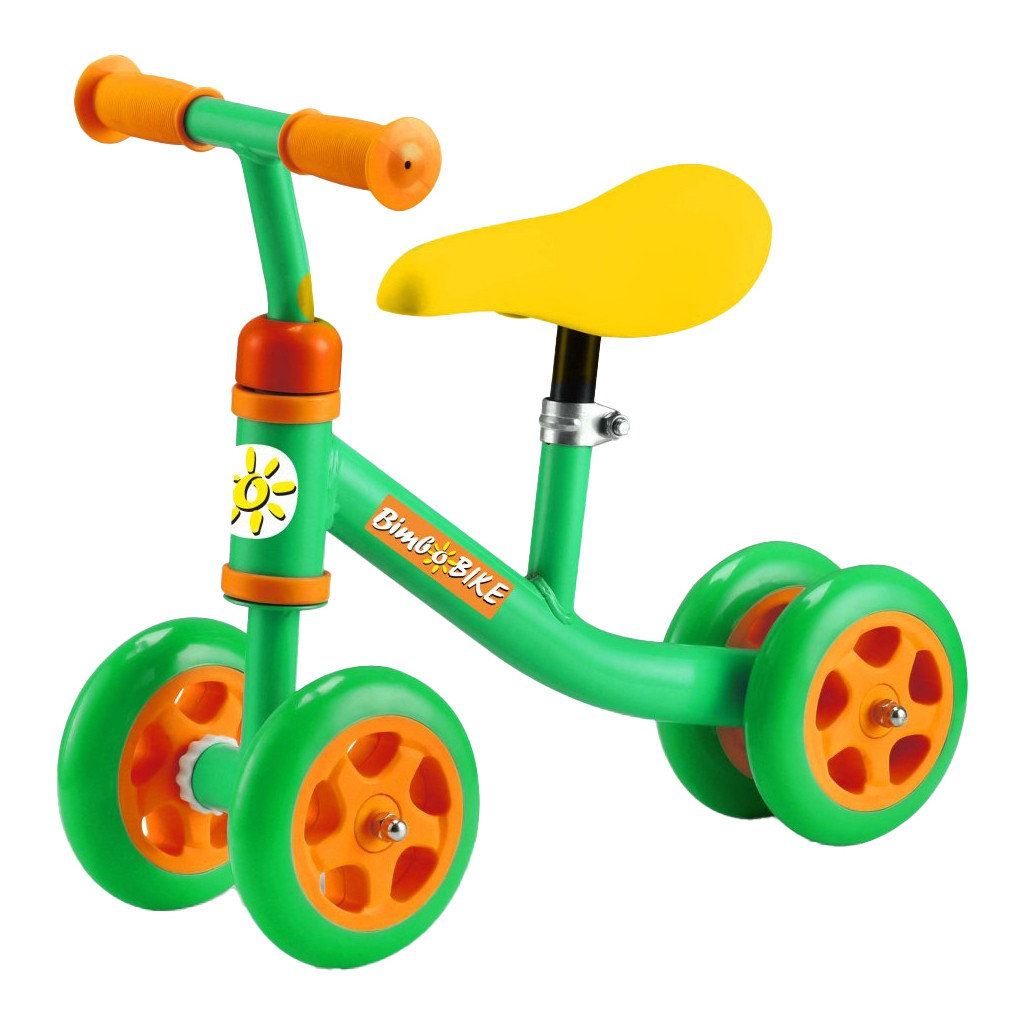Детский беговел и толокар Bimbo Bike green-orange 14.5" (77804-IS)
