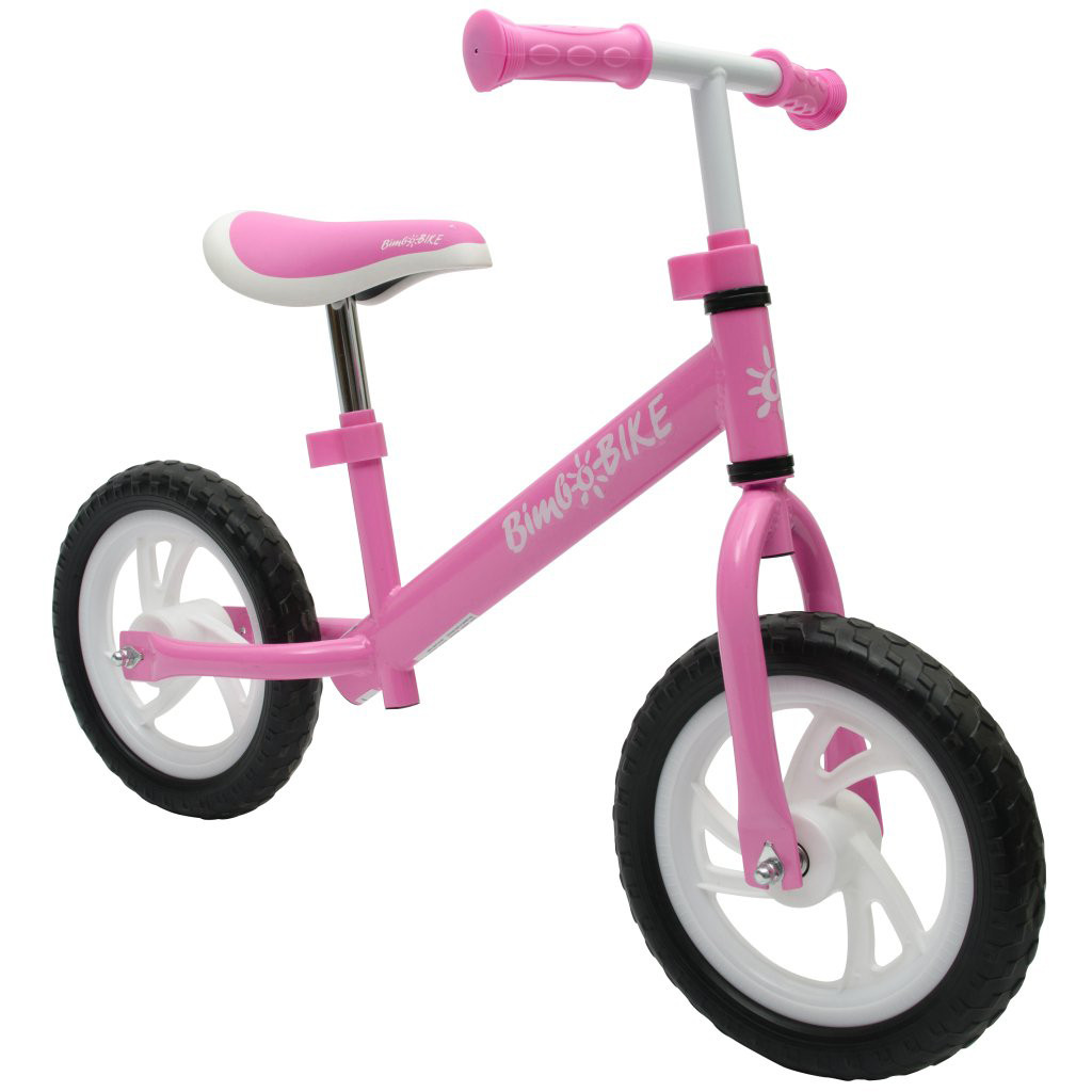 Дитячий беговели і толокар Bimbo Bike 12", pink-white (75901-IS)