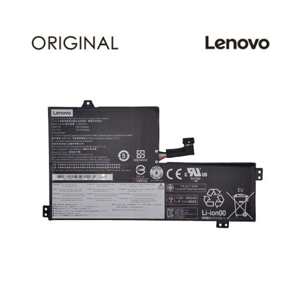 Акумулятор для ноутбука Lenovo 100e Chromebook 2nd (L19C3PG1) 11.55V 4123mAh (NB481446)