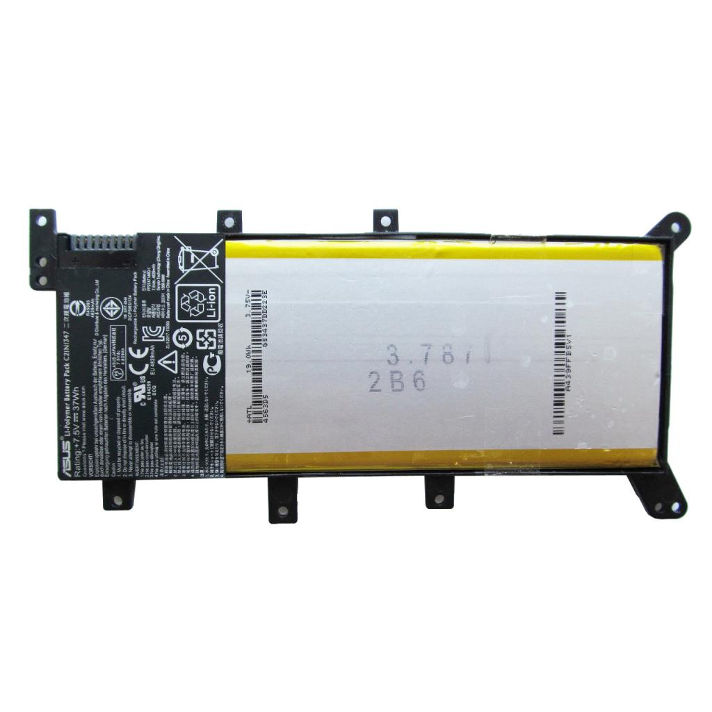 Акумулятор для ноутбука ASUS X555C21N1347, 4775mAh (37Wh), 4cell, 7.6V, Li-Pol, черная, (A47399)