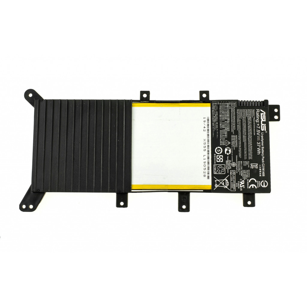 Акумулятор для ноутбука ASUS VivoBook X555 C21N1408, 4829mAh (37Wh), 2cell, 7.5V, Li-ion, (A47676)